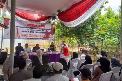 Elly Wahyuni Ke Pringsewu Sosialisasikan Pancasila dan Wawasan Kebangsaan