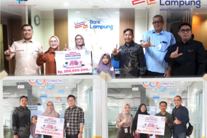 Bank Lampung Serahkan Hadiah Undian Simpeda 2025, Total Hadiah Rp1 Miliar.