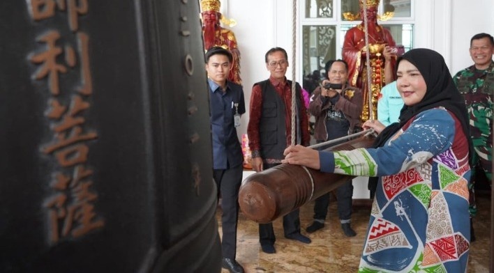 Wali Kota Bandar Lampung Hadiri Perayaan Imlek di Vihara Amurwa Bhumi Graha