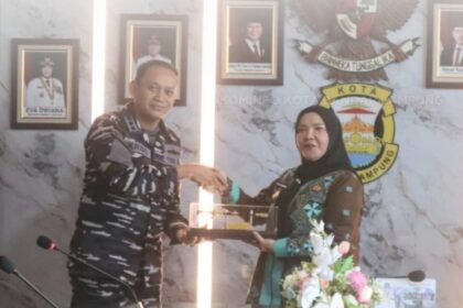 Audiensi dengan Danlanal, Wali Kota Eva Dwiana Dorong Sinergi Program Daerah