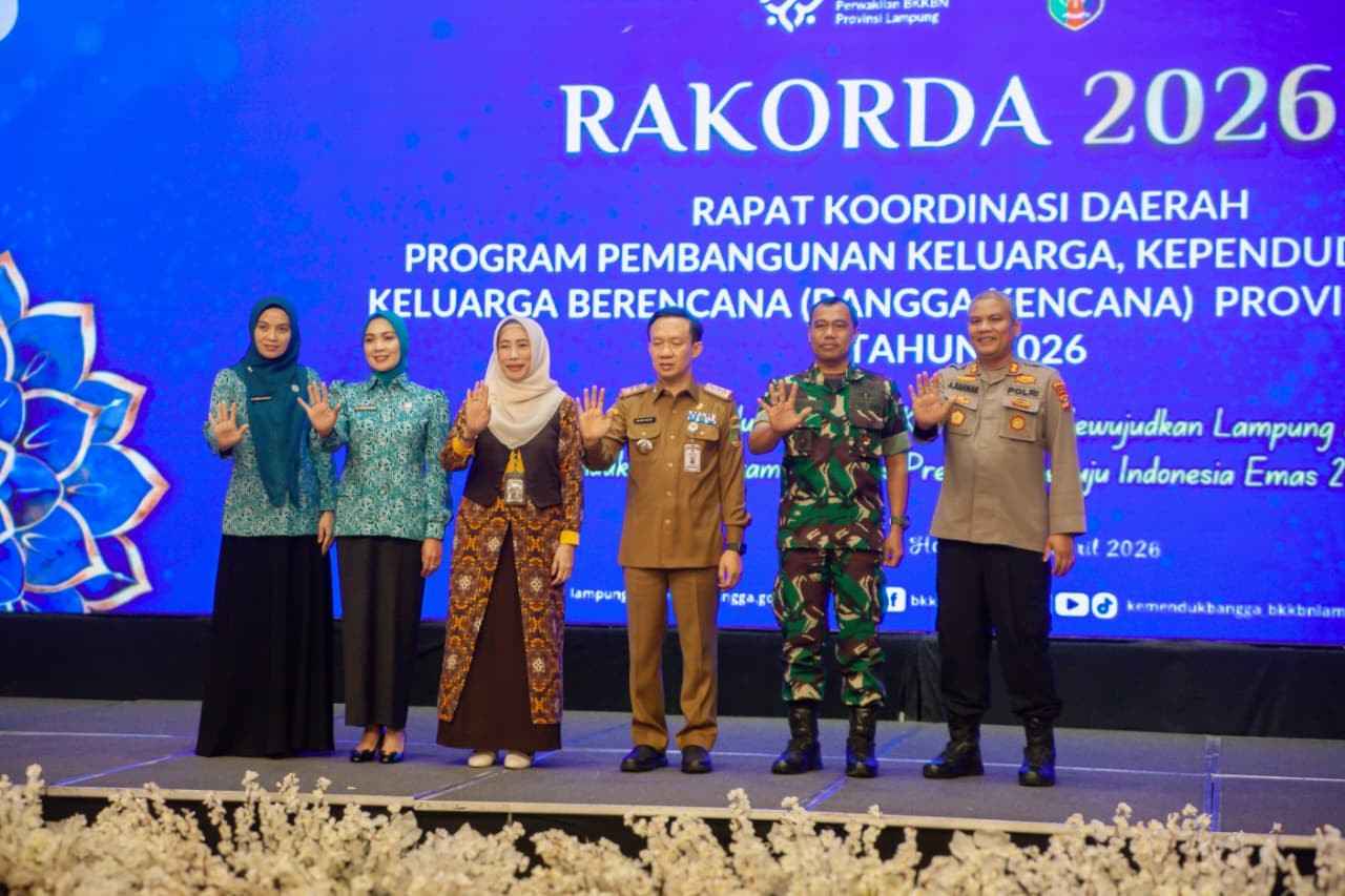 Rakorda Bangga Kencana 2026: Pemprov Lampung Terima Apresiasi Nasional dari BKKBN