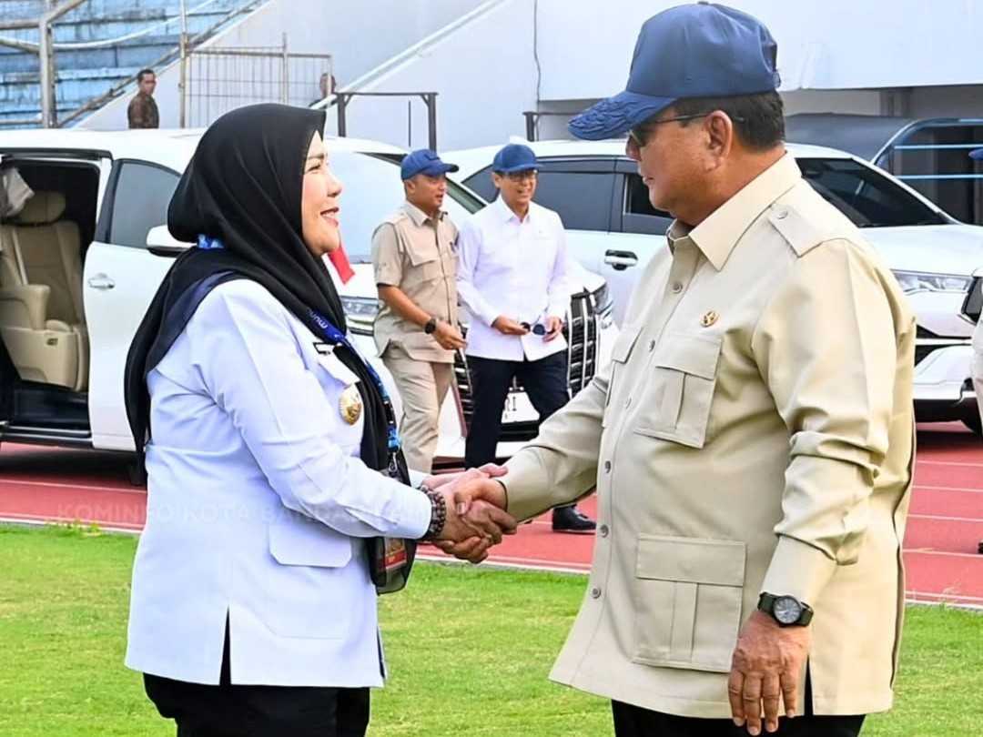 Walikota Bandar Lampung Sambut Kedatangan Presiden Prabowo
