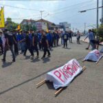 Bawa Tiga Keranda, PMII Lampung Kritik Pemerintahan Prabowo-Gibran