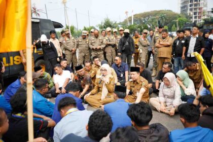 Wagub Jihan Terima Aspirasi PMII, Berkomitmen Tindak Lanjuti ke Pusat