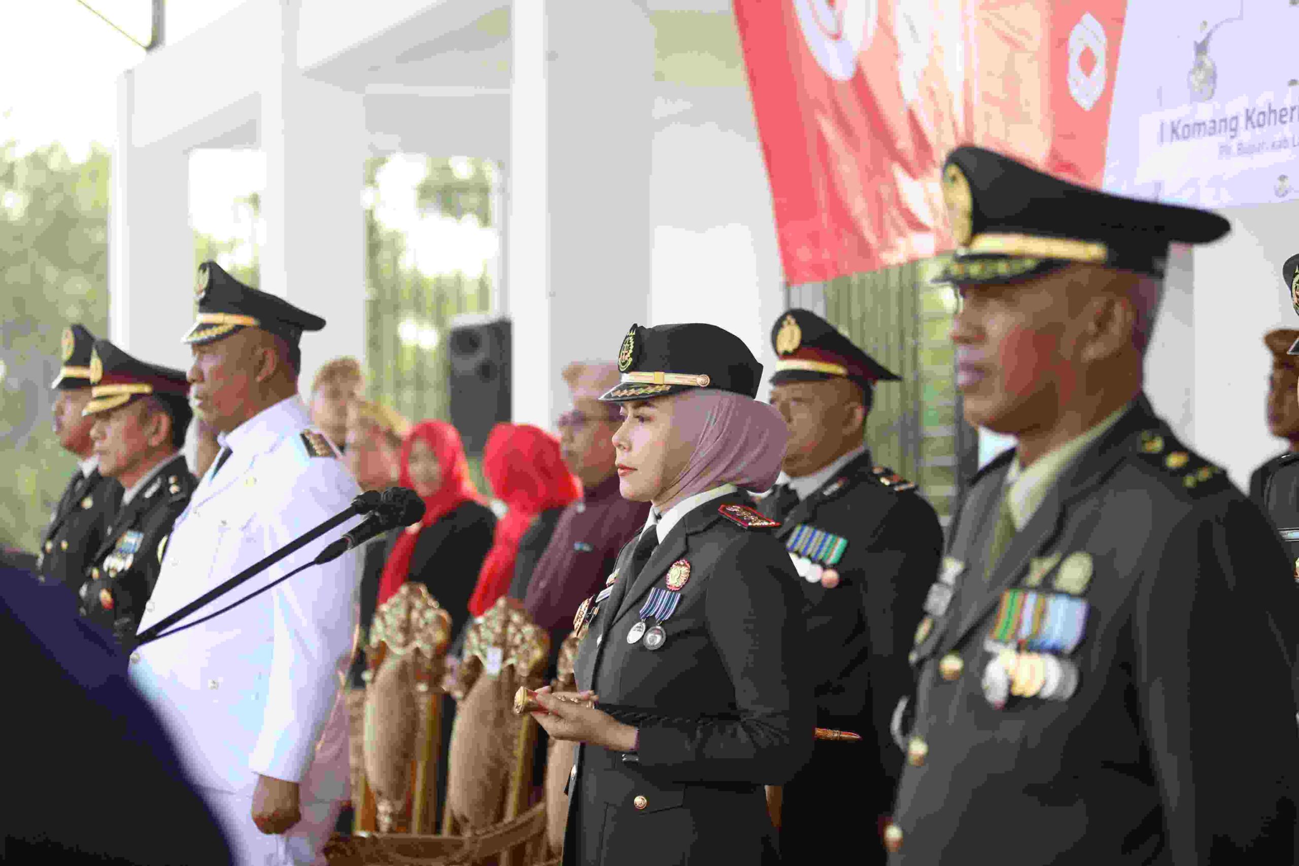 Kajari Rita Susanti Pimpin Penurunan Bendera, Tegaskan Pentingnya Kepemimpinan Berintegritas